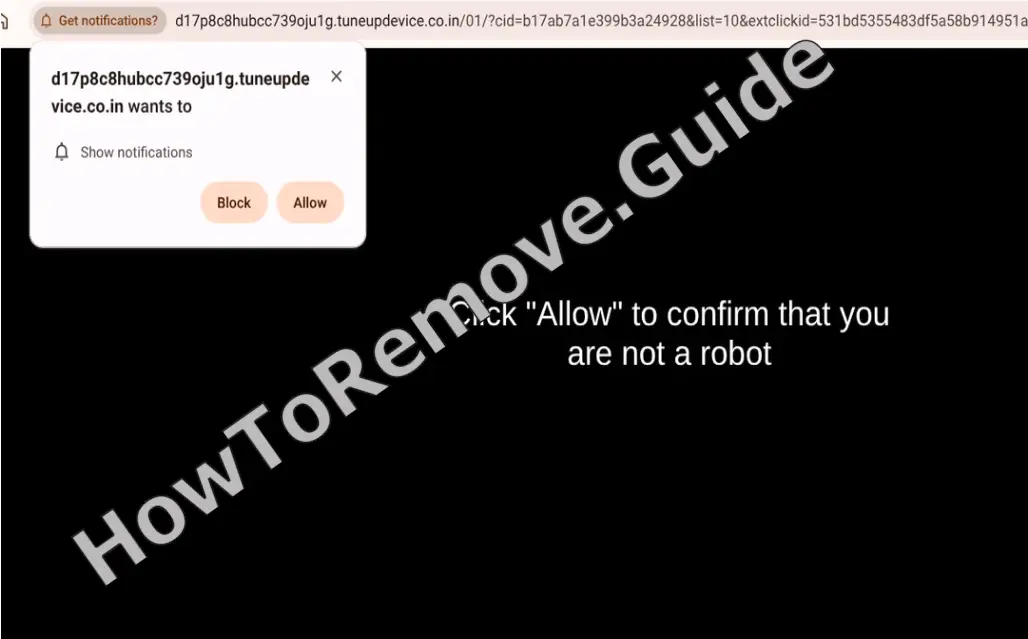 How to Remove Tuneupdevice.co.in