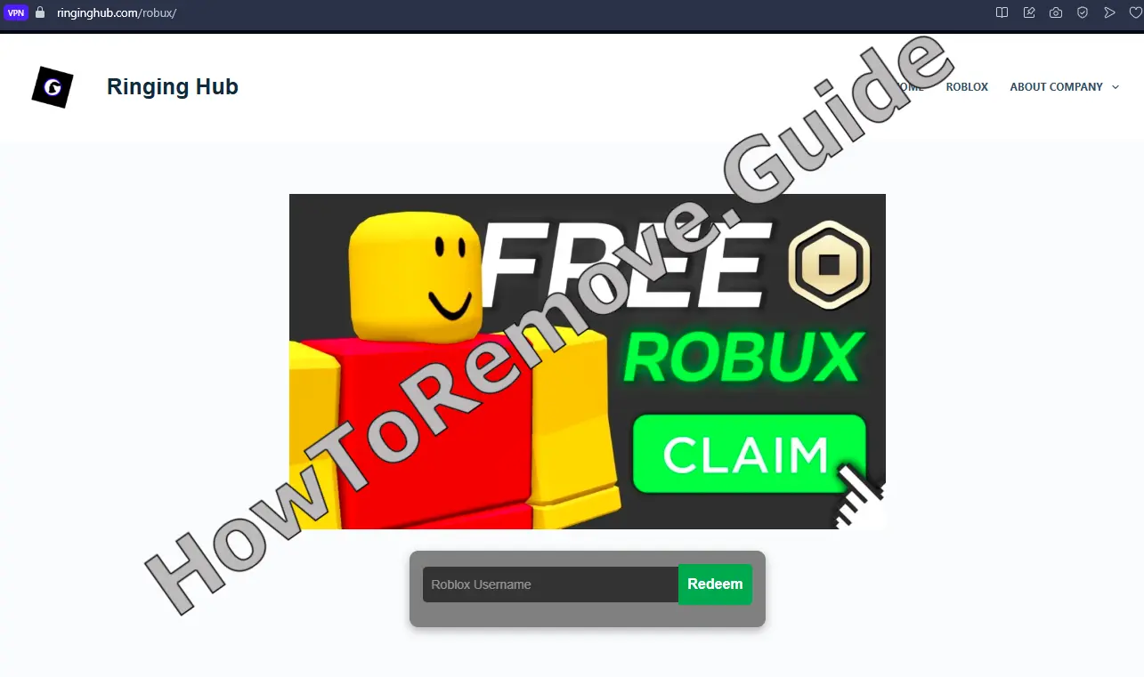 The Ringinghub.com Robux Scam – Report