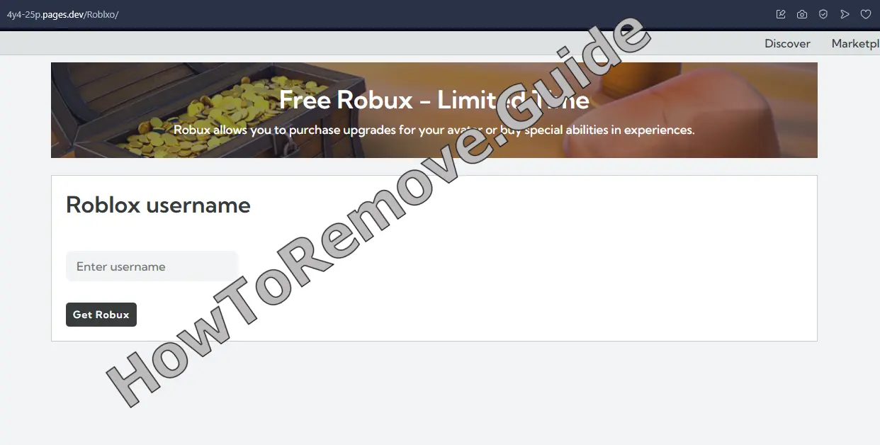The 4y4.site Robux Scam – Report