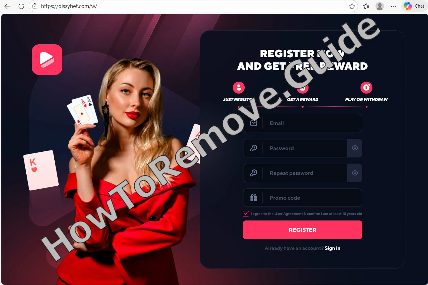 Dissybet.com Is a Scam: “Free Credit” Crypto Casino Withdrawal Trap