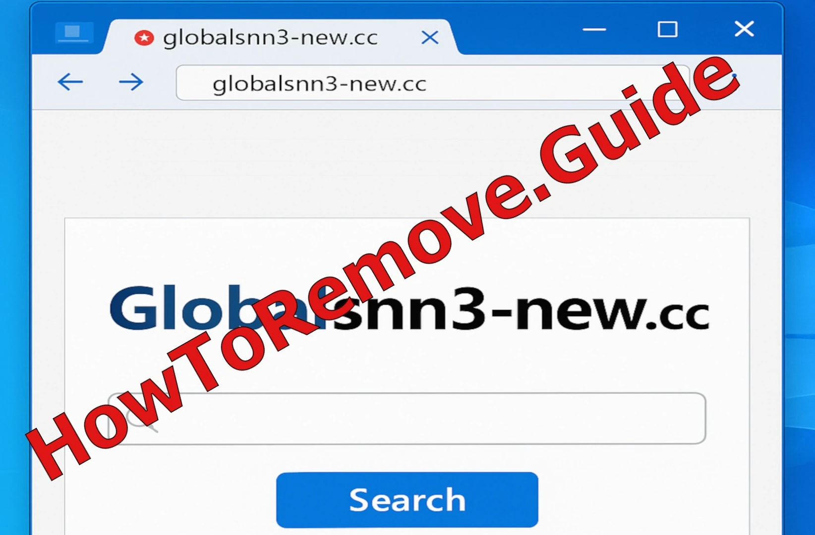 Rimuovi Globalsnn3-new.cc dal tuo sistema
