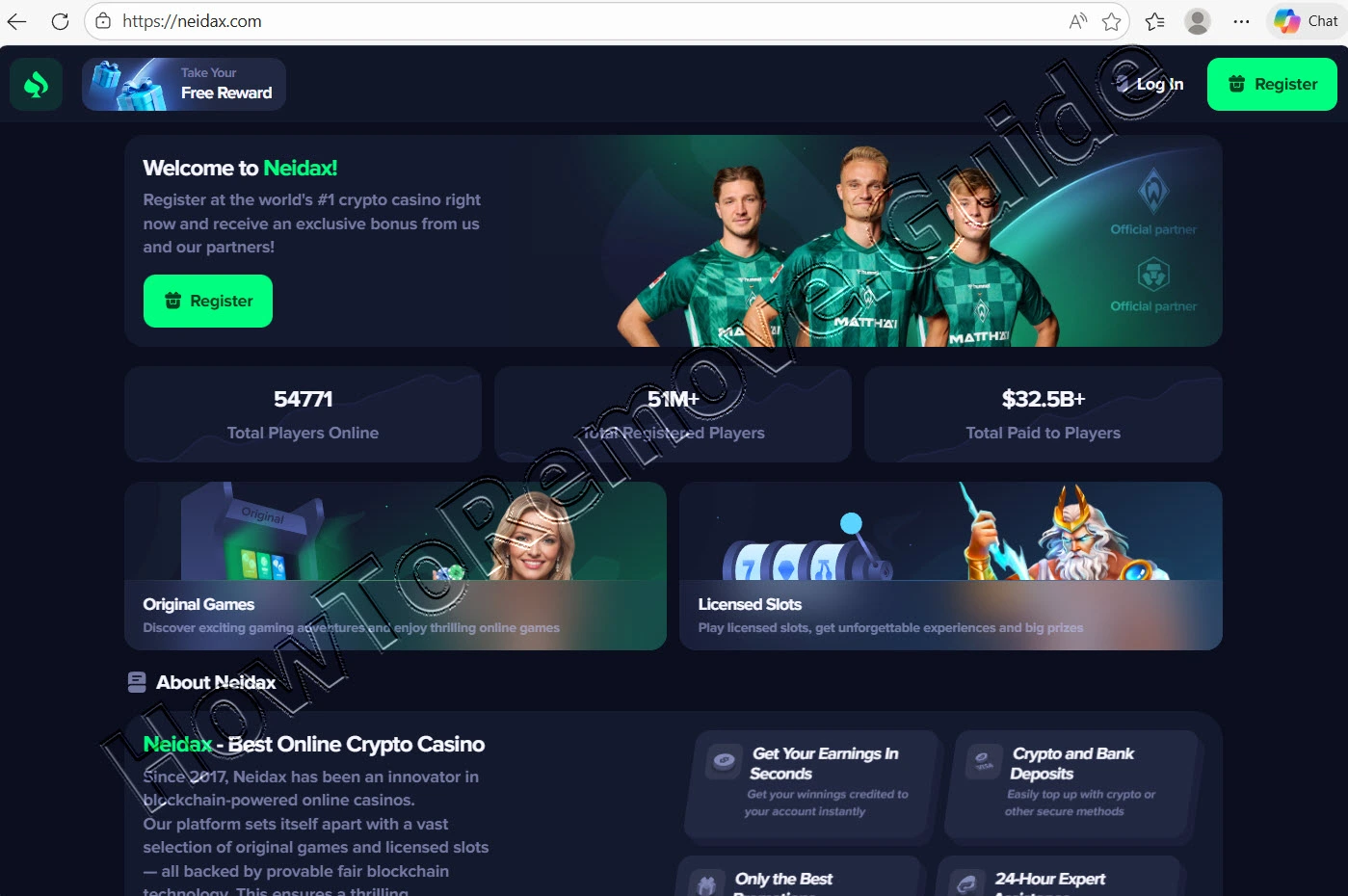 Neidax.com Casino Scam: Withdrawal Fee Trap