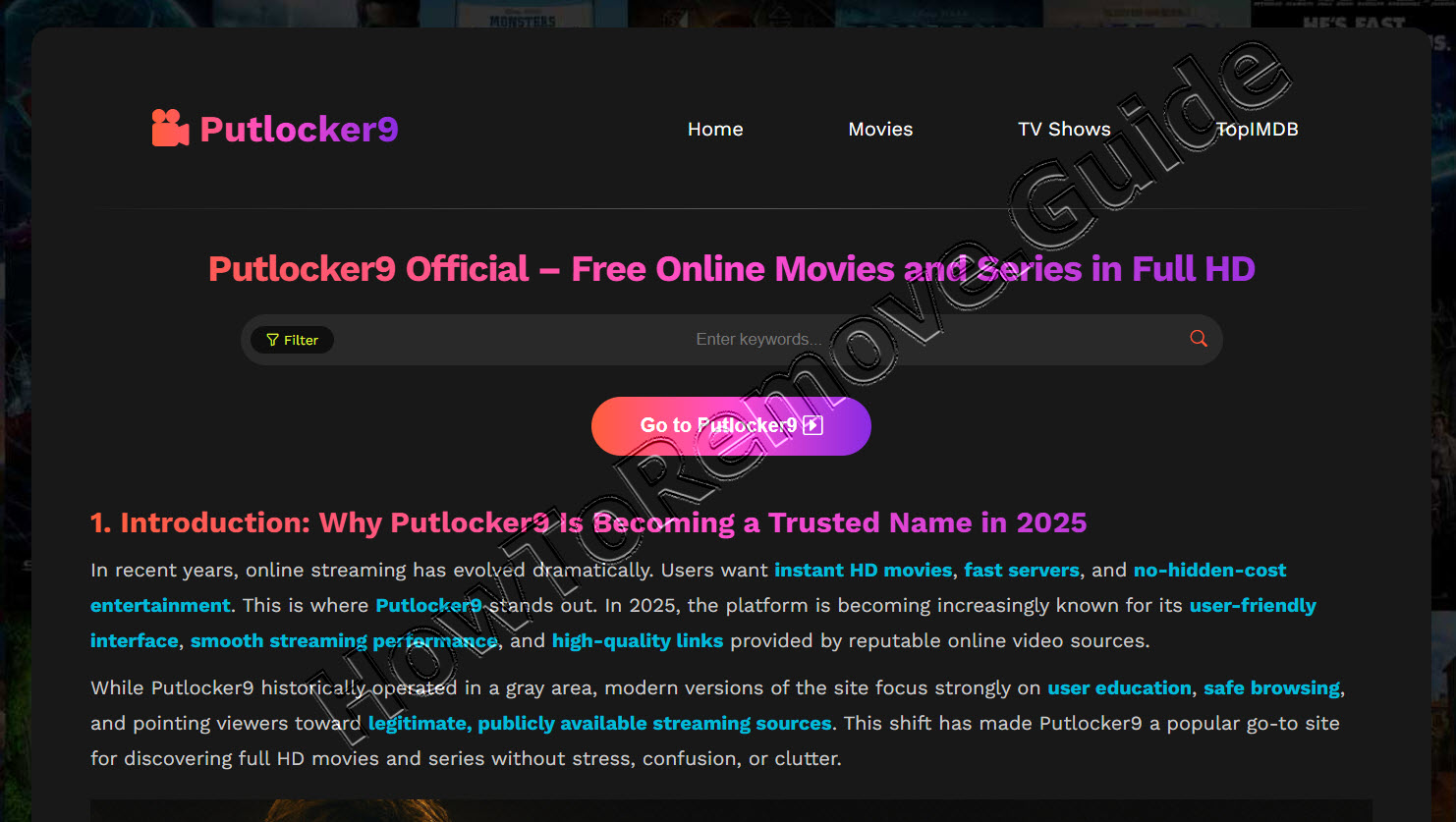 How to Remove Putlocker9