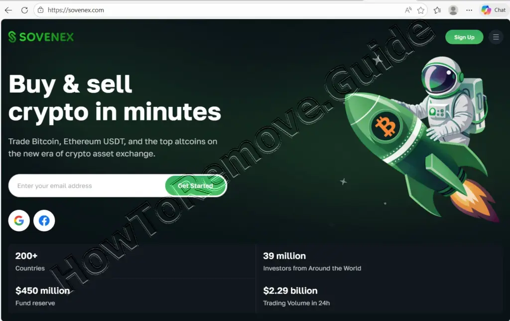Sovenex Scam Crypto