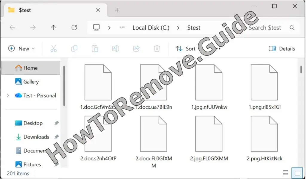 Folder encrypted by Sp1d3rw3b Ransomware