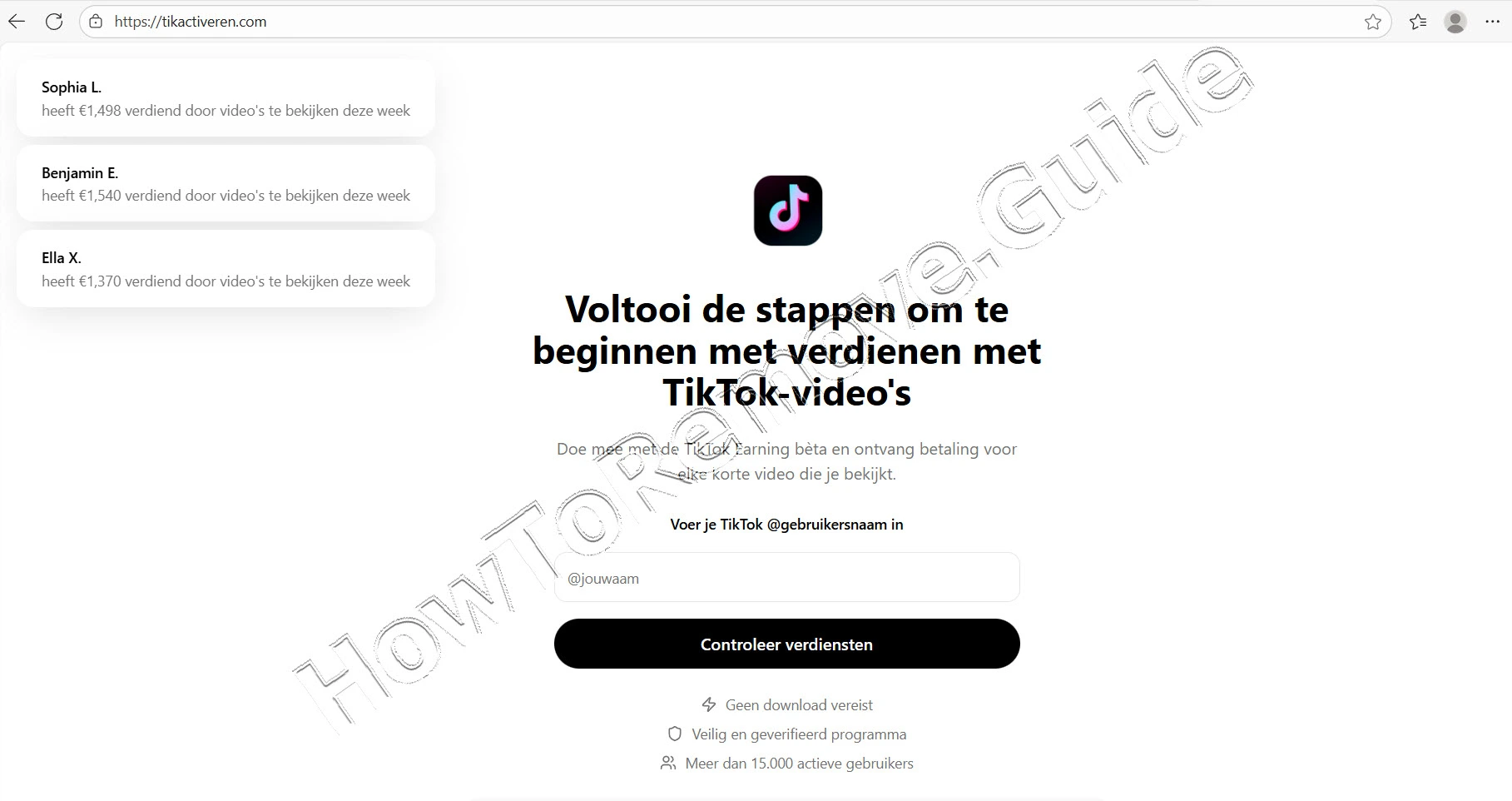 TikActiveren.com TikTok Reviewer Scam – Report