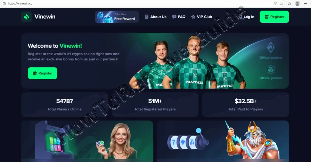The VineWin.cc Scam Casino