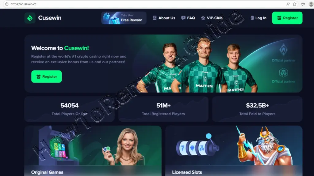 The Cusewin.cc scam casino