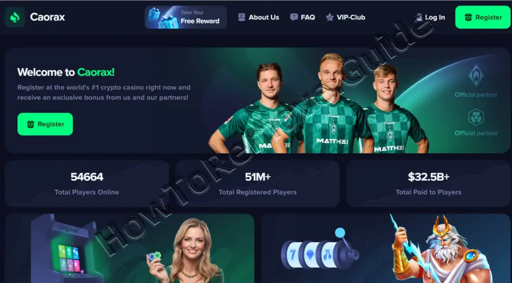 Caorax Scam Casino