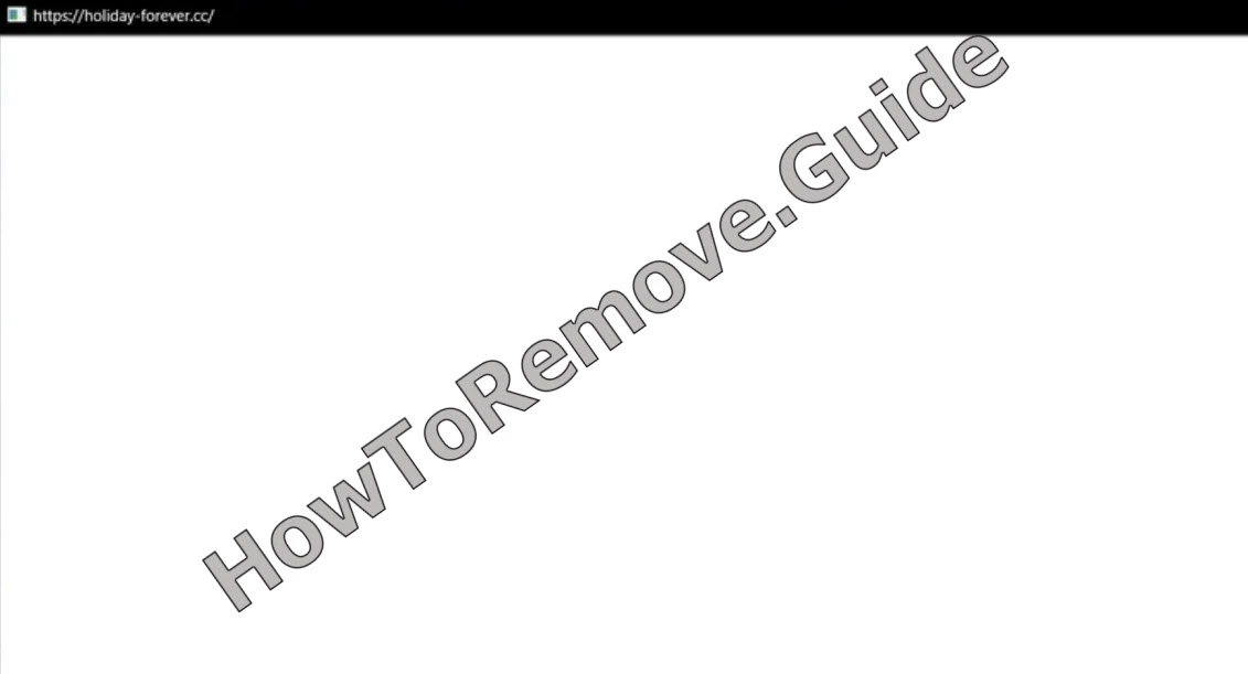 Holiday-forever.cc ポップアップを削除する方法