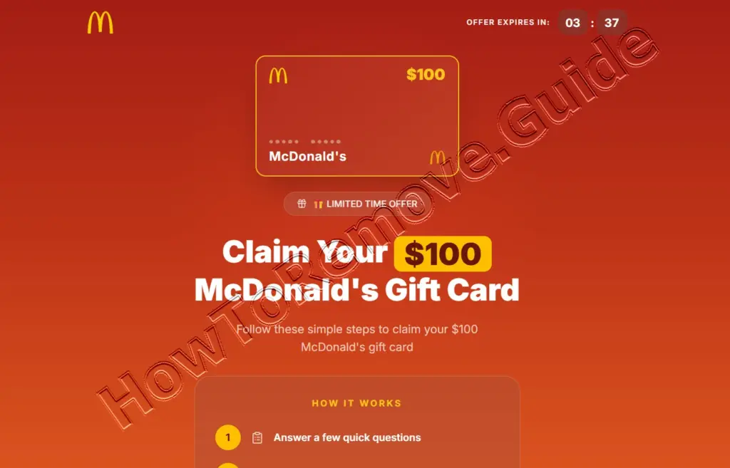 Mcgiftclaim.com Scam