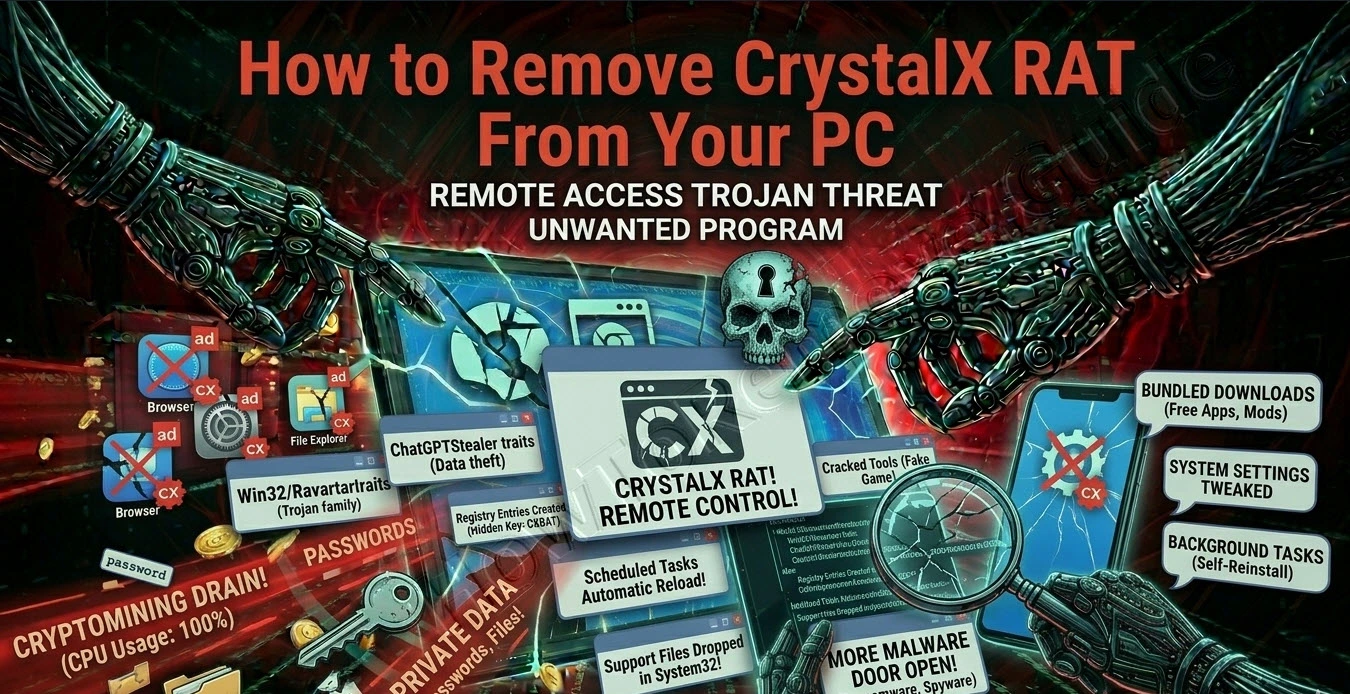 How to Remove CrystalX RAT