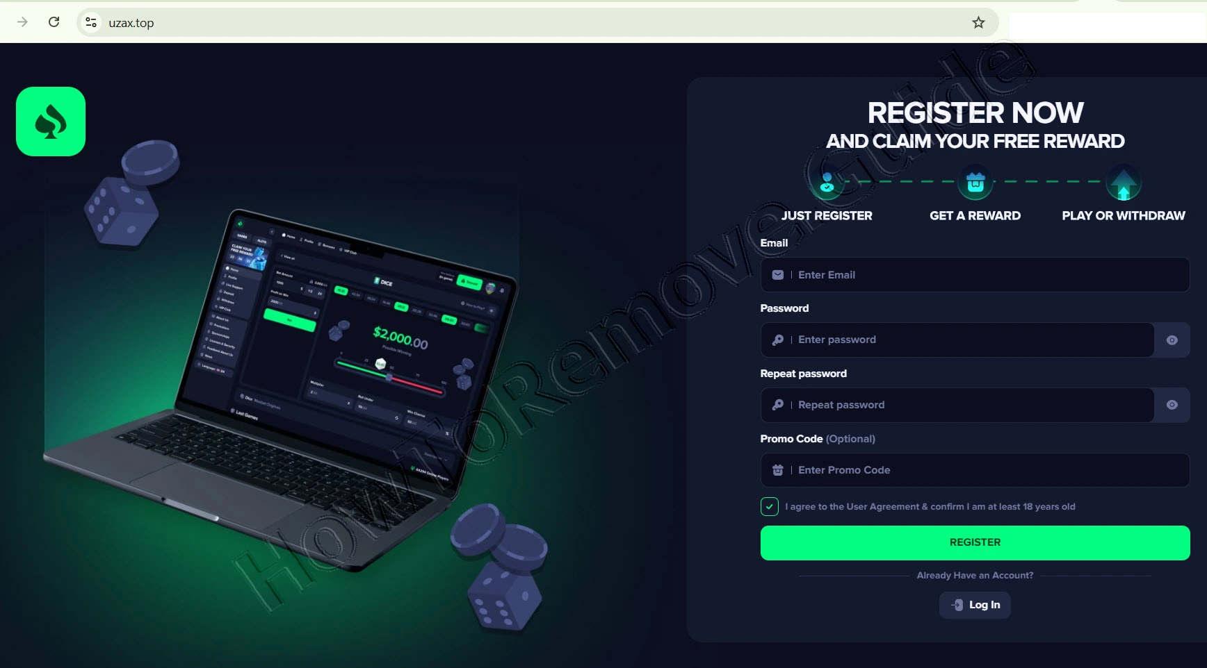 The Uzax.top Scam Casino – Report