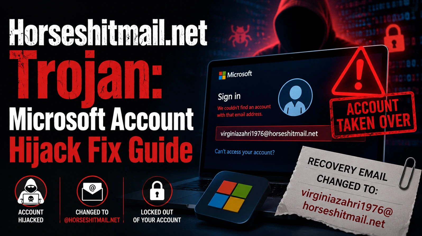 Remove Horseshitmail.net Account Takeover Trojan