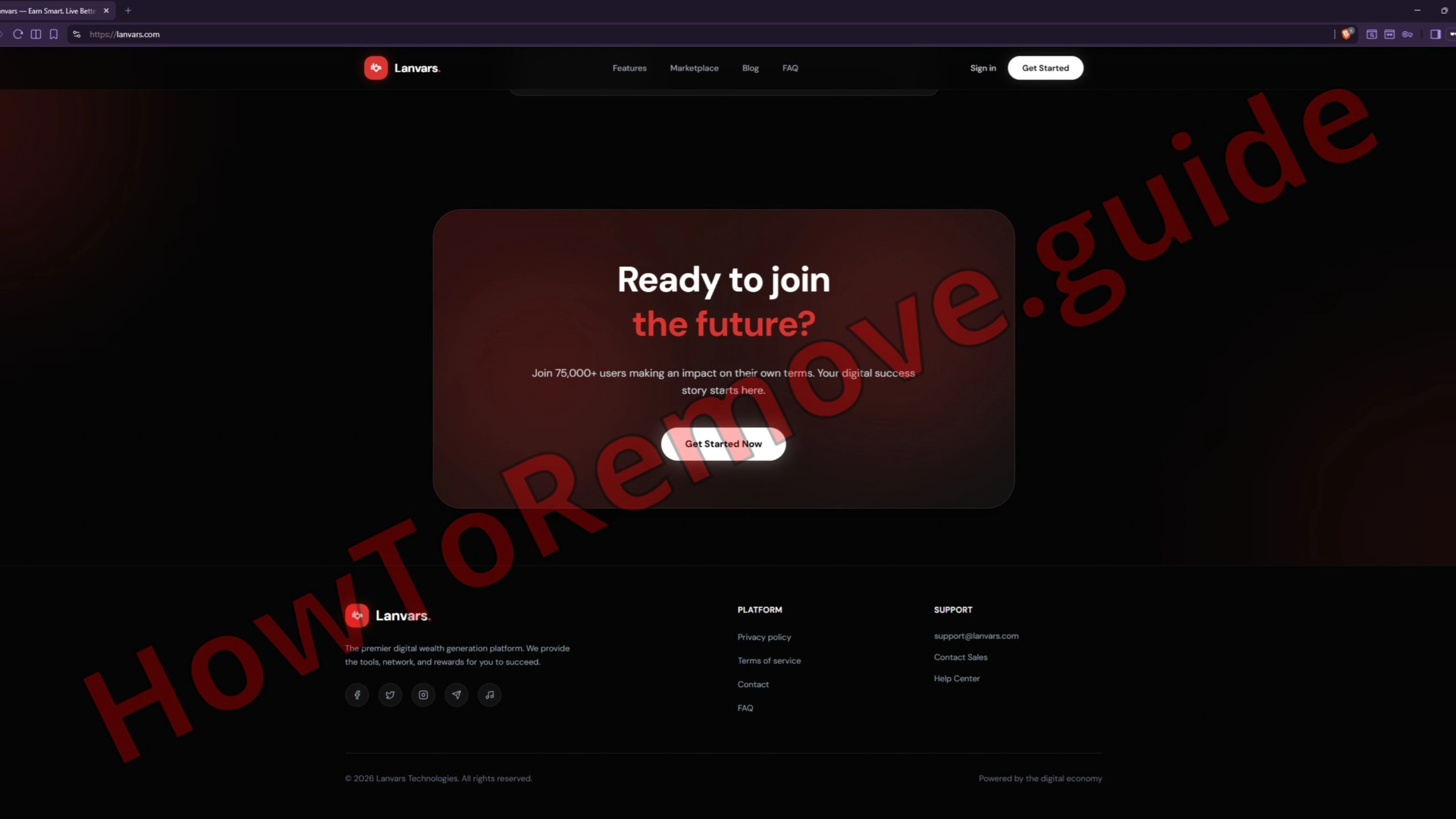 Lanvars.com Crypto scam