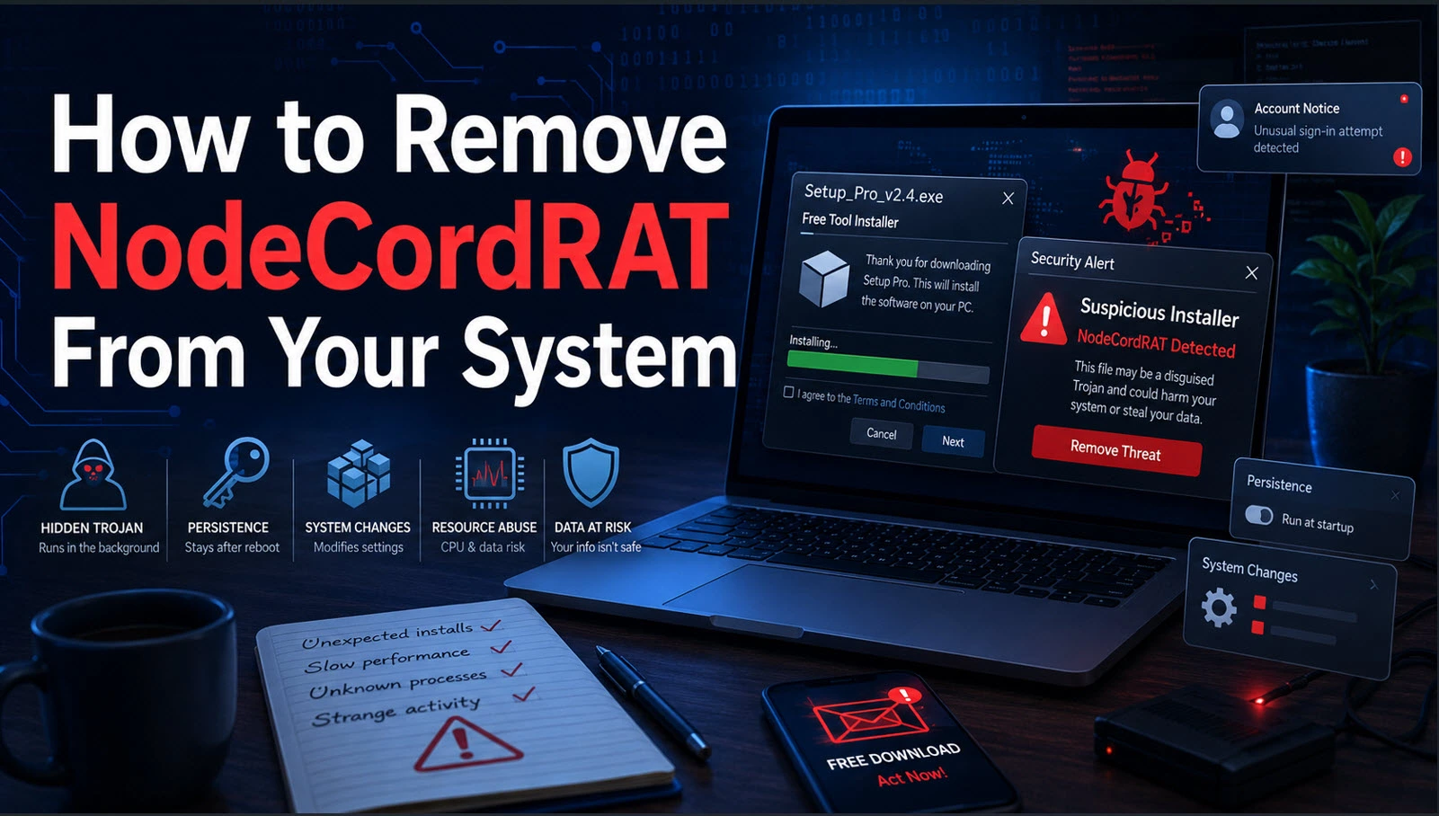 How to Remove NodeCordRAT