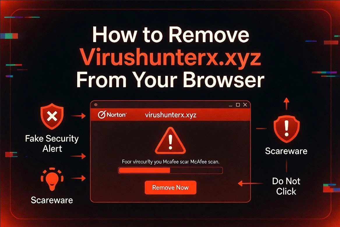 How to Remove Virushunterx.xyz
