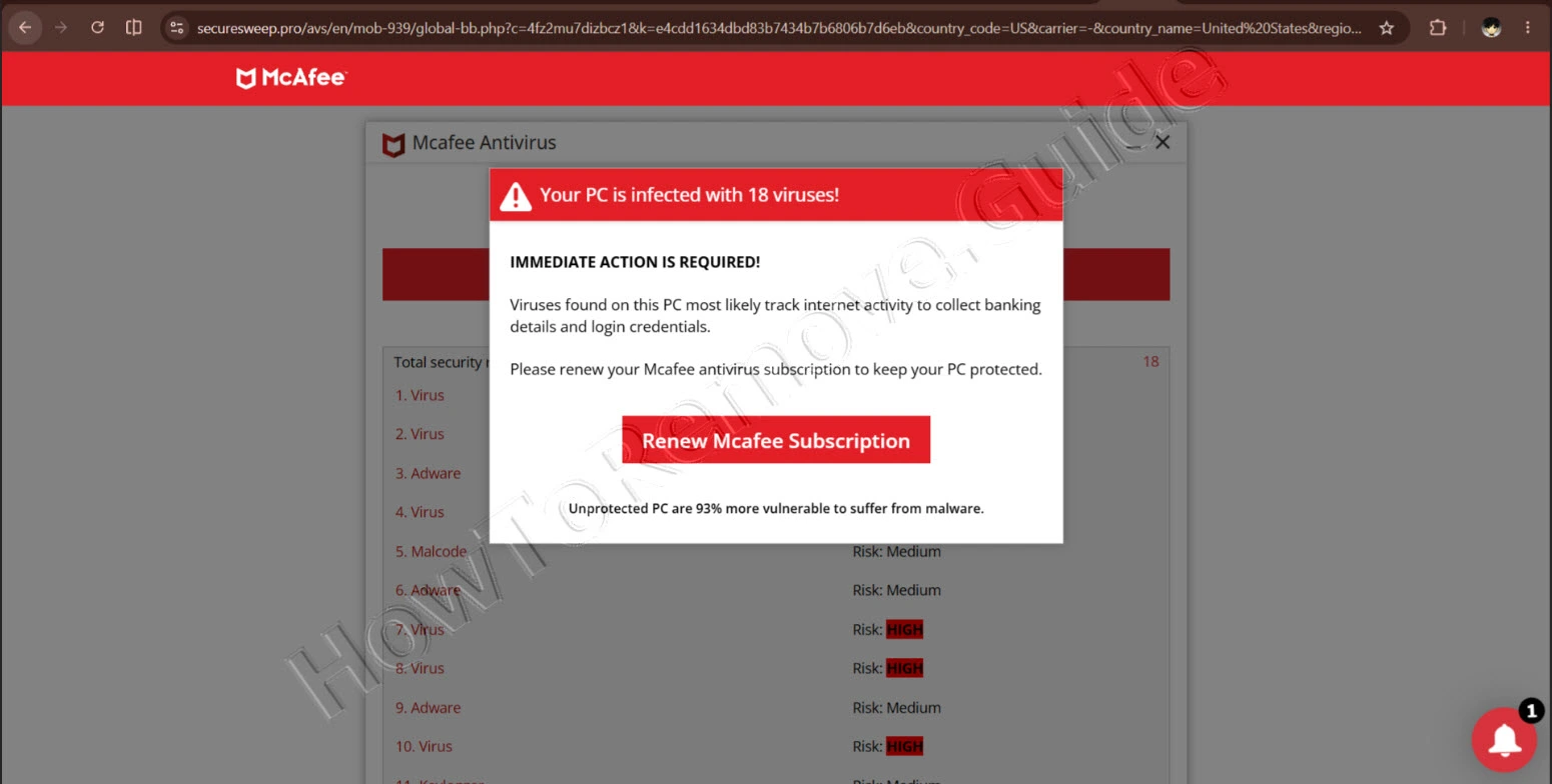 securesweep.pro virus