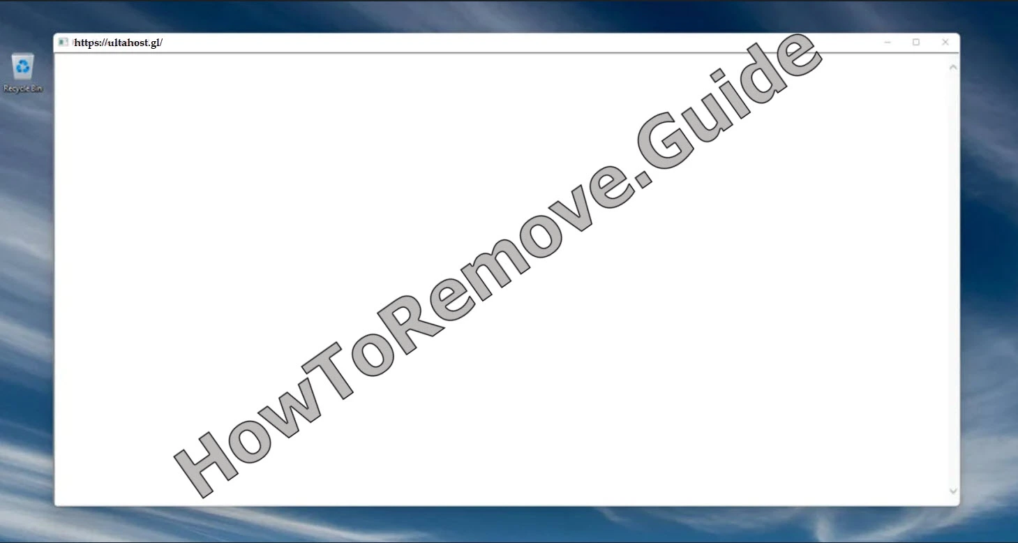 ultahost.gl blank pop-ups virus