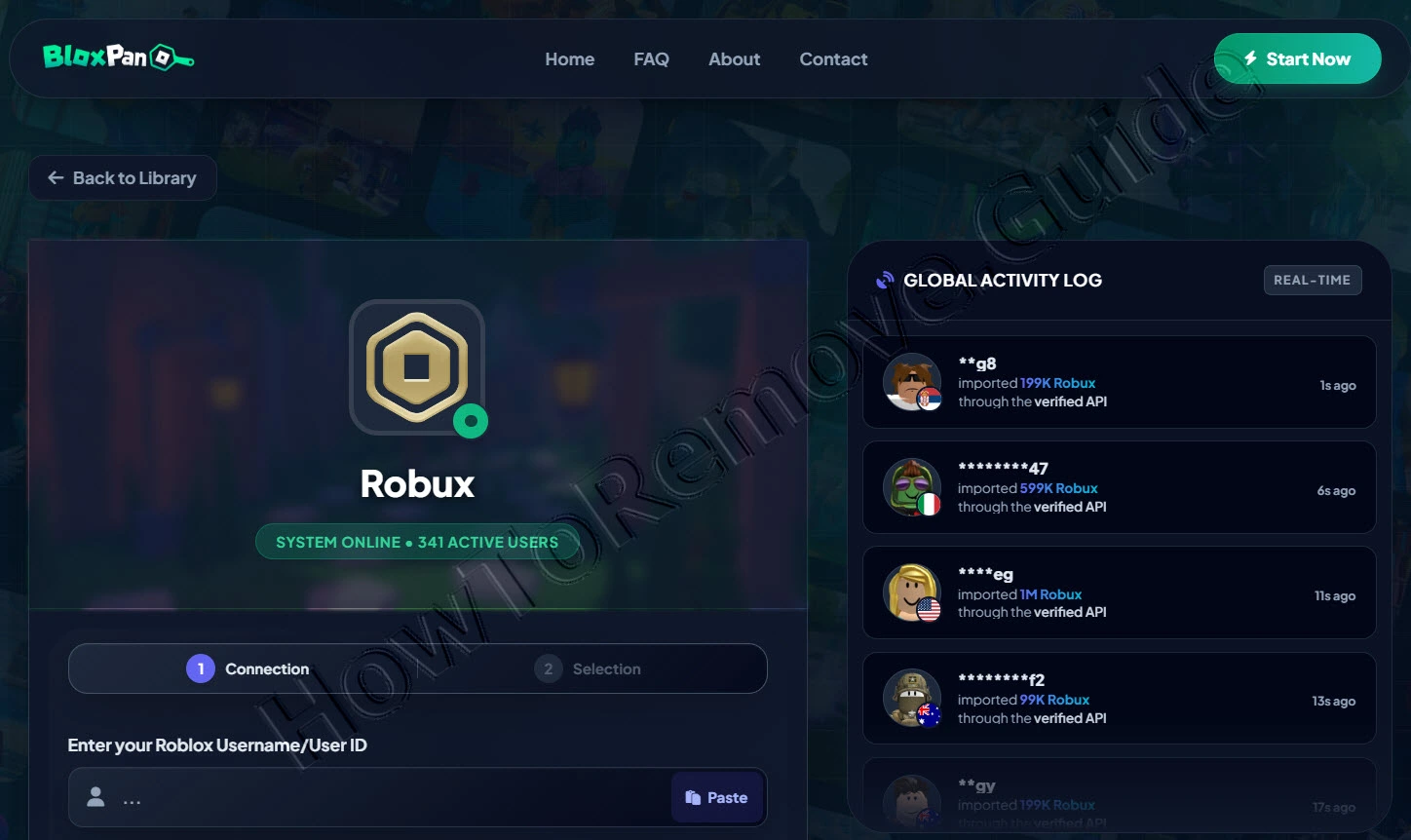 BloxPan Free Robux Scam