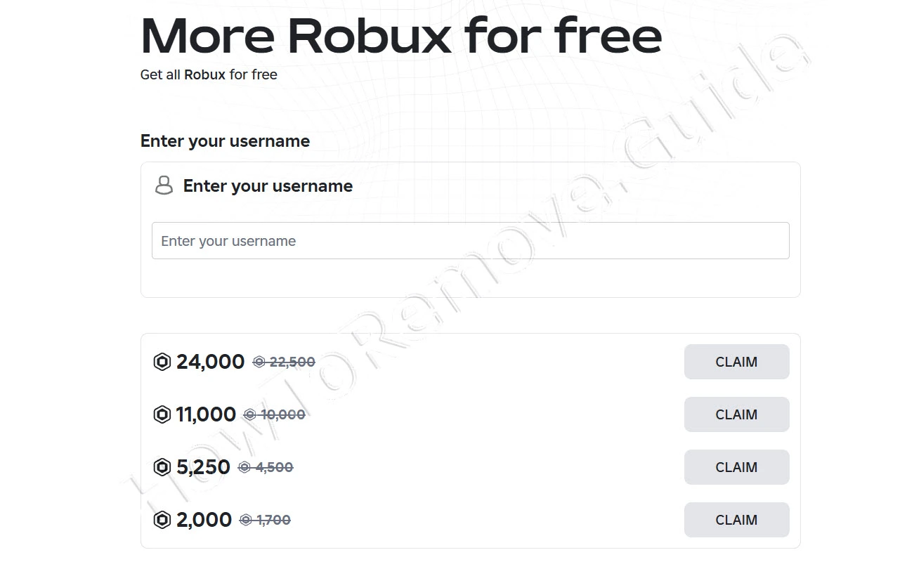 Rbup.site Free Robux Scam