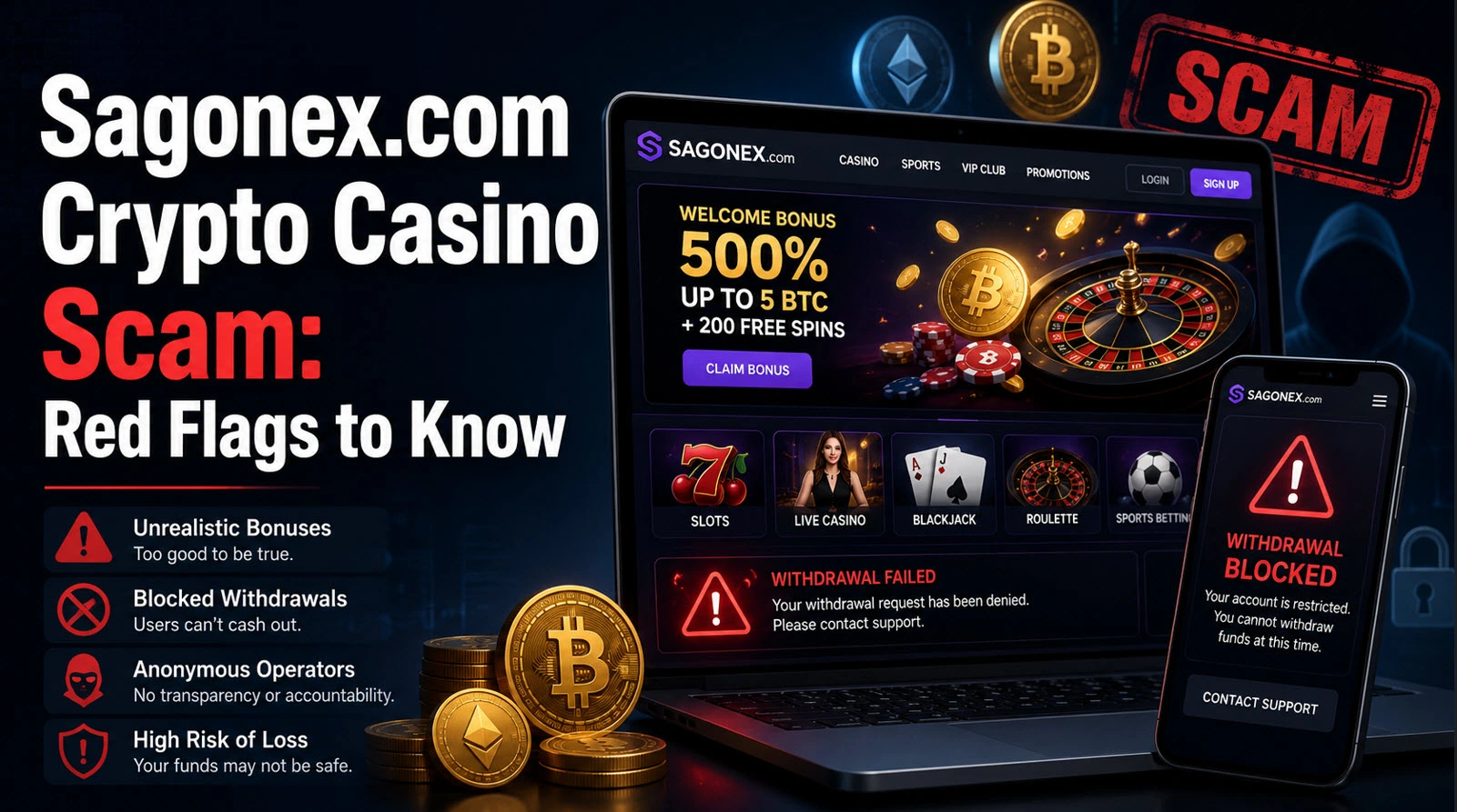 Sagonex.com Scam Casino