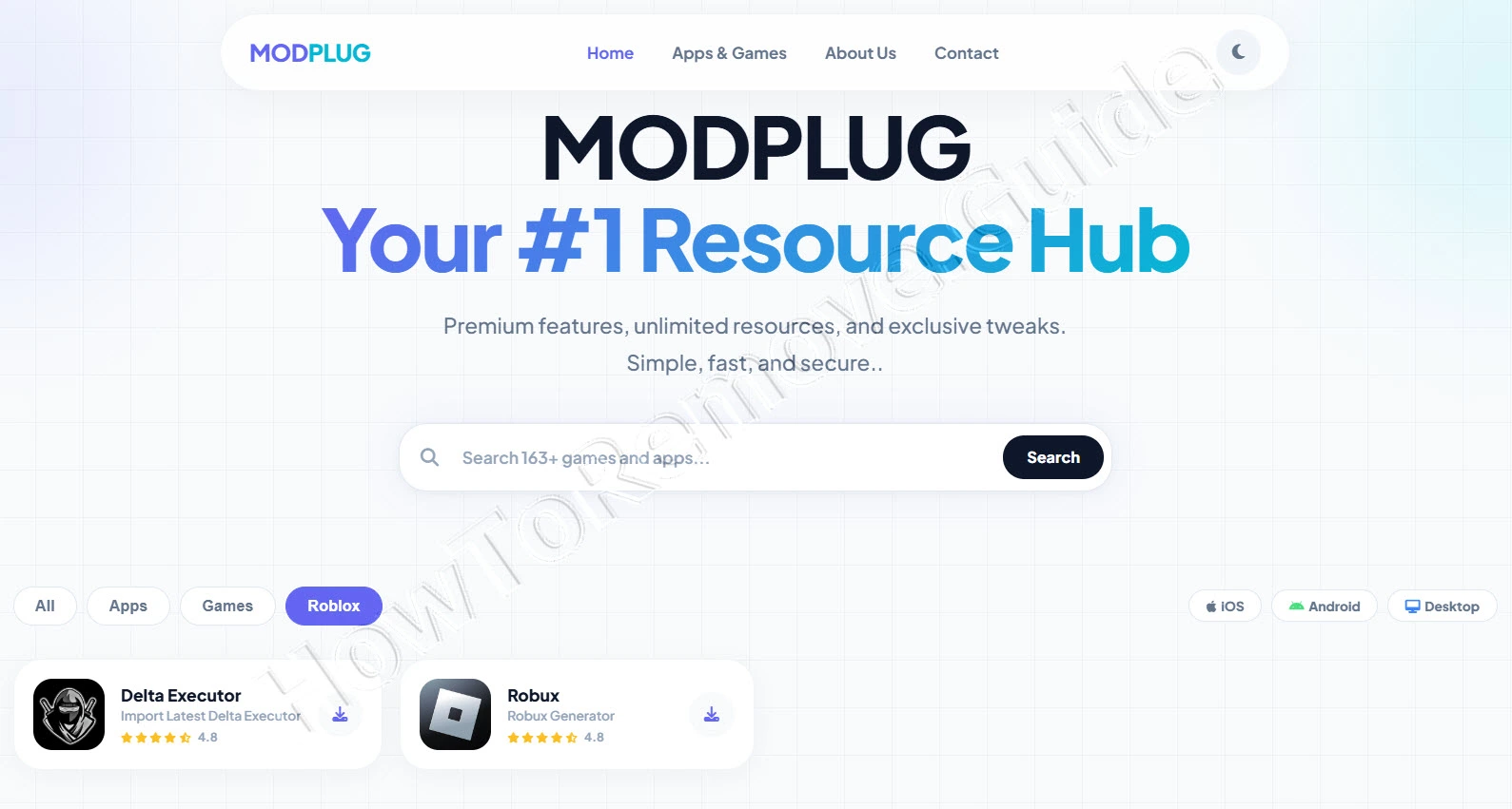 modplug roblox unlimited robux scam