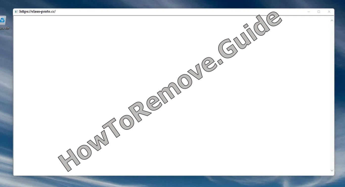 Remove Vless-proto.cc Malware