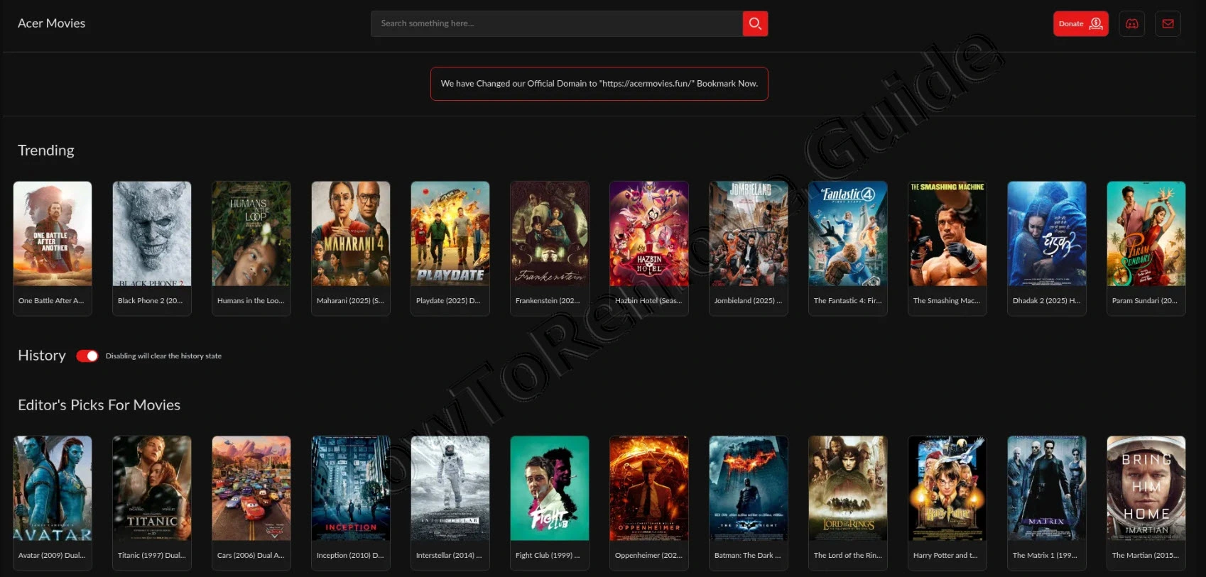 Acermovies.fun Scam