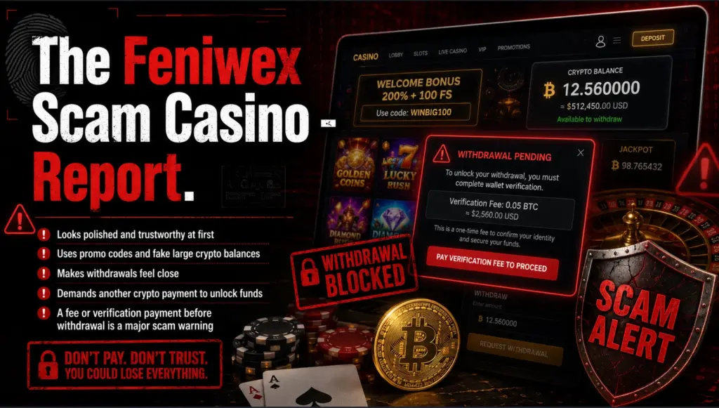 Feniwex Scam Casino